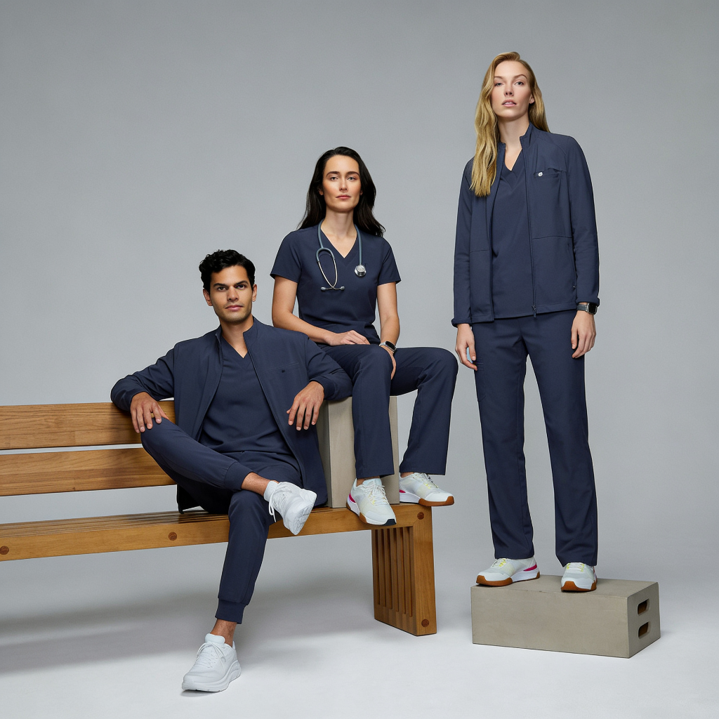 Profesionales de la salud con uniformes Pro Medical
