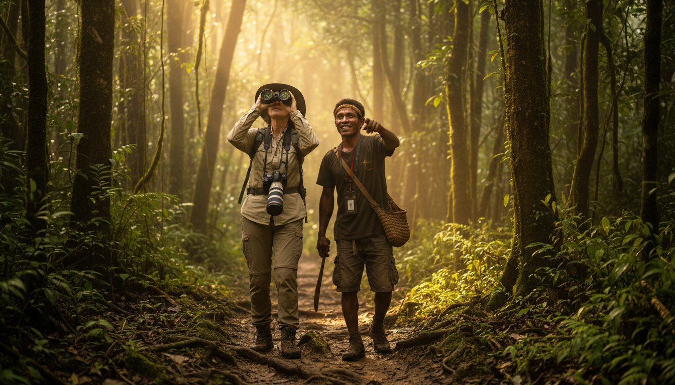 Birder and guide