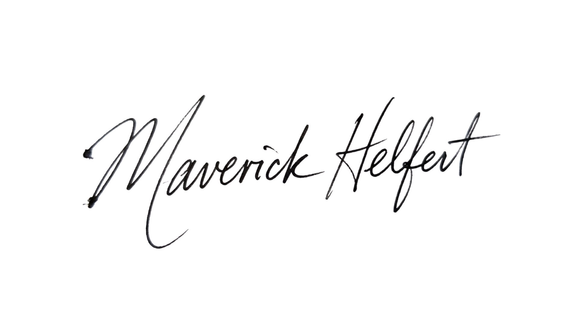 Maverick Helfert signature