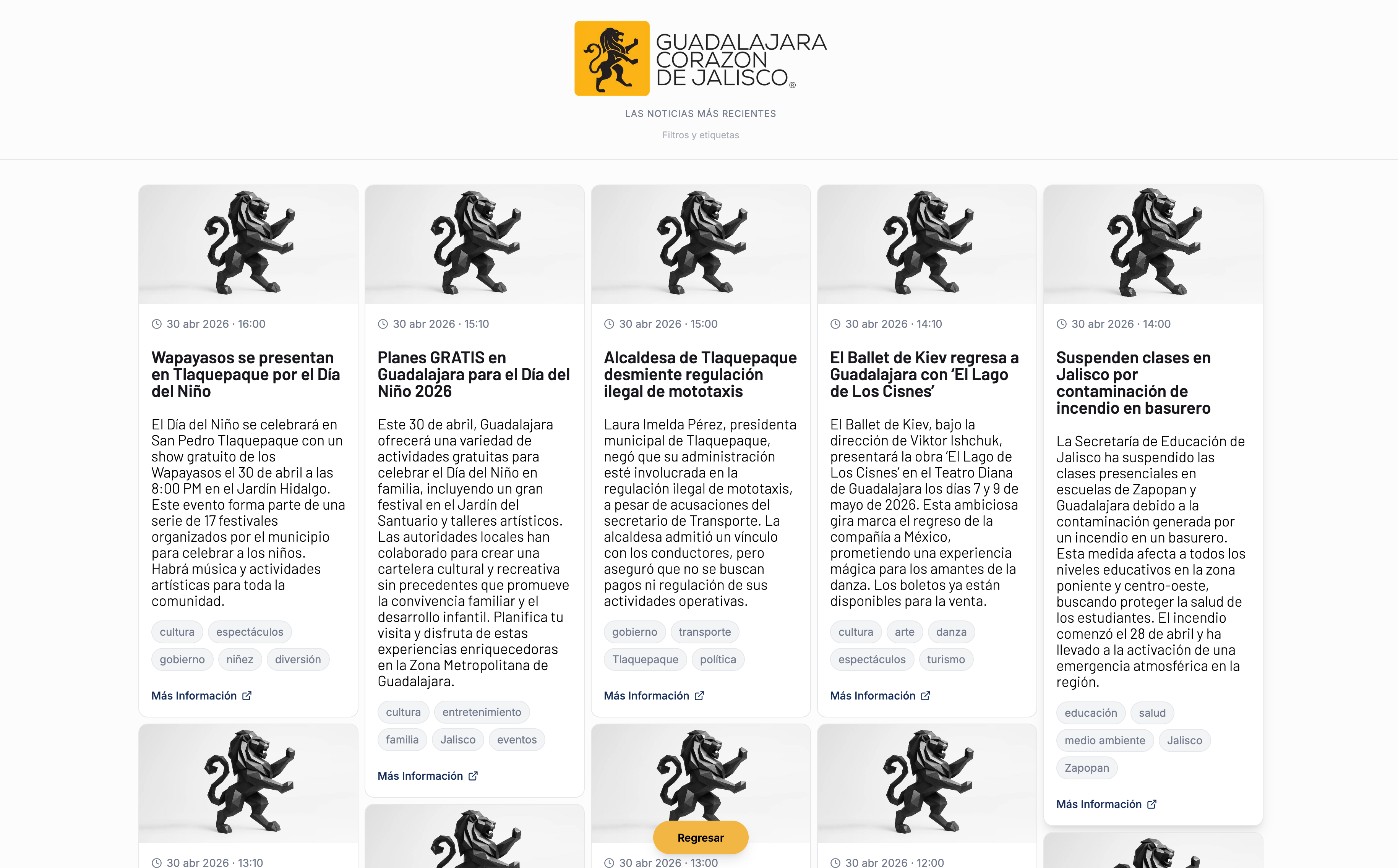 Recopilador de Noticias template preview