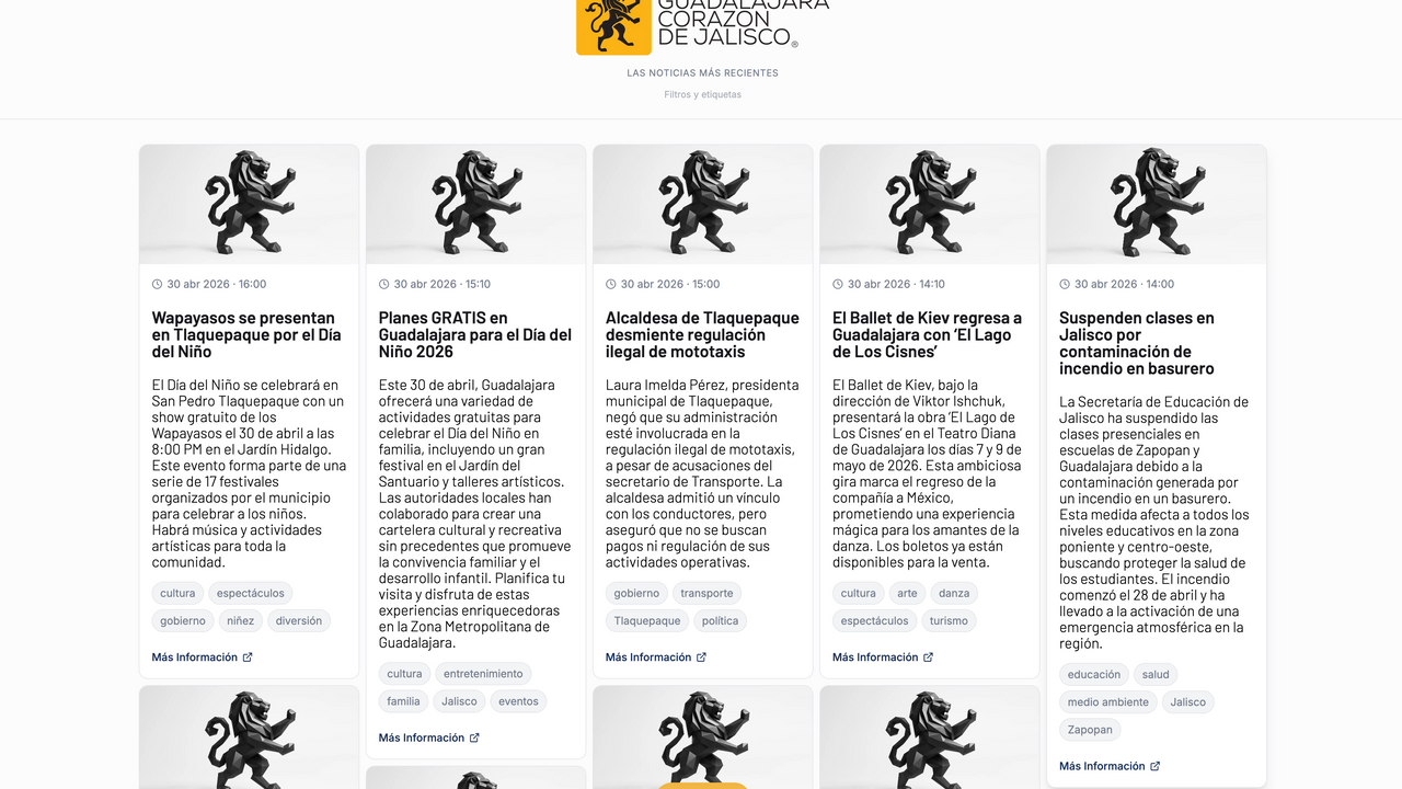 Recopilador de Noticias template preview