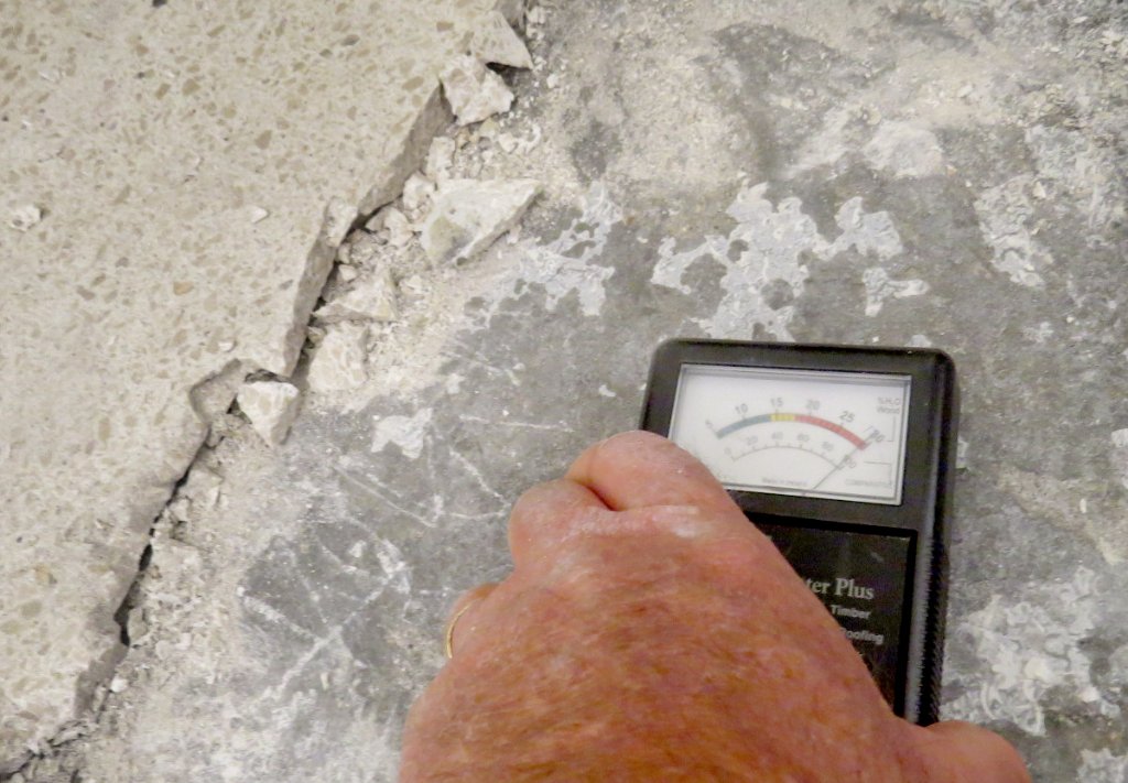 Terrazzo failure example