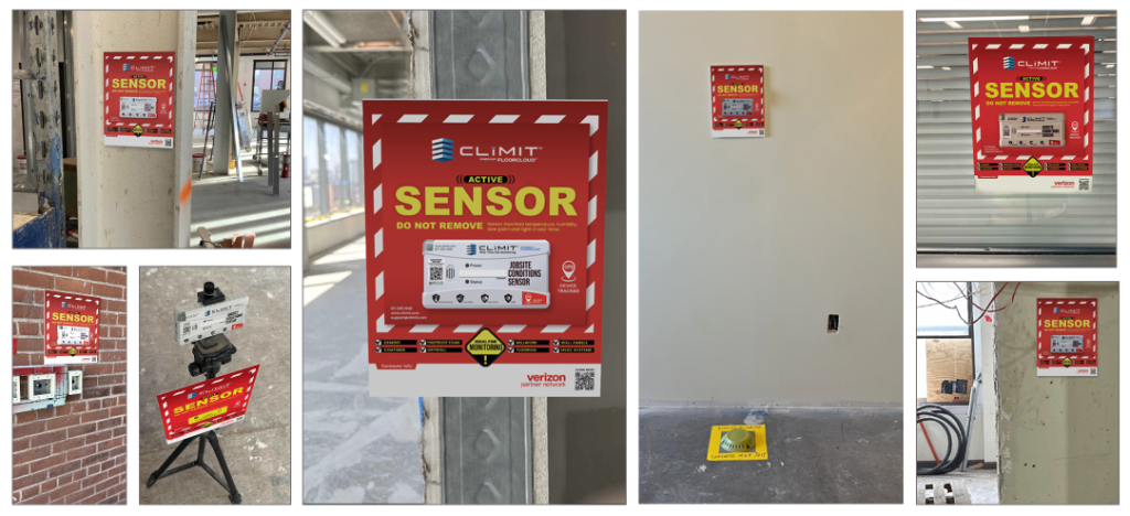 CLīMIT Active Sensors on Jobsites