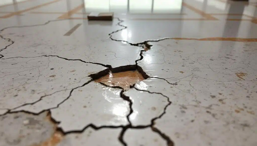 Epoxy floor failure example