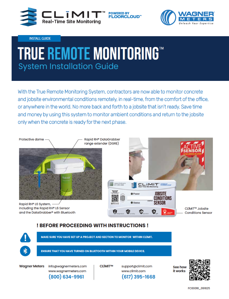 Wagner True Remote Monitoring – Installation Guide