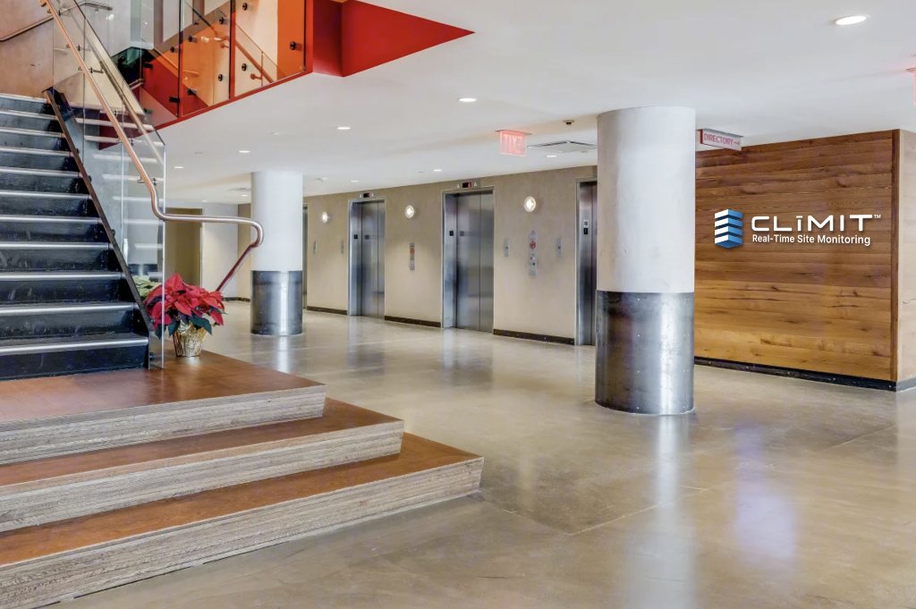 CLīMIT office lobby at 529 Main Street, Boston, MA