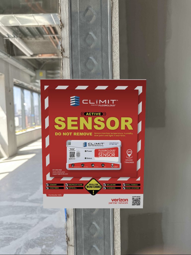 Mount sensor to the wall.