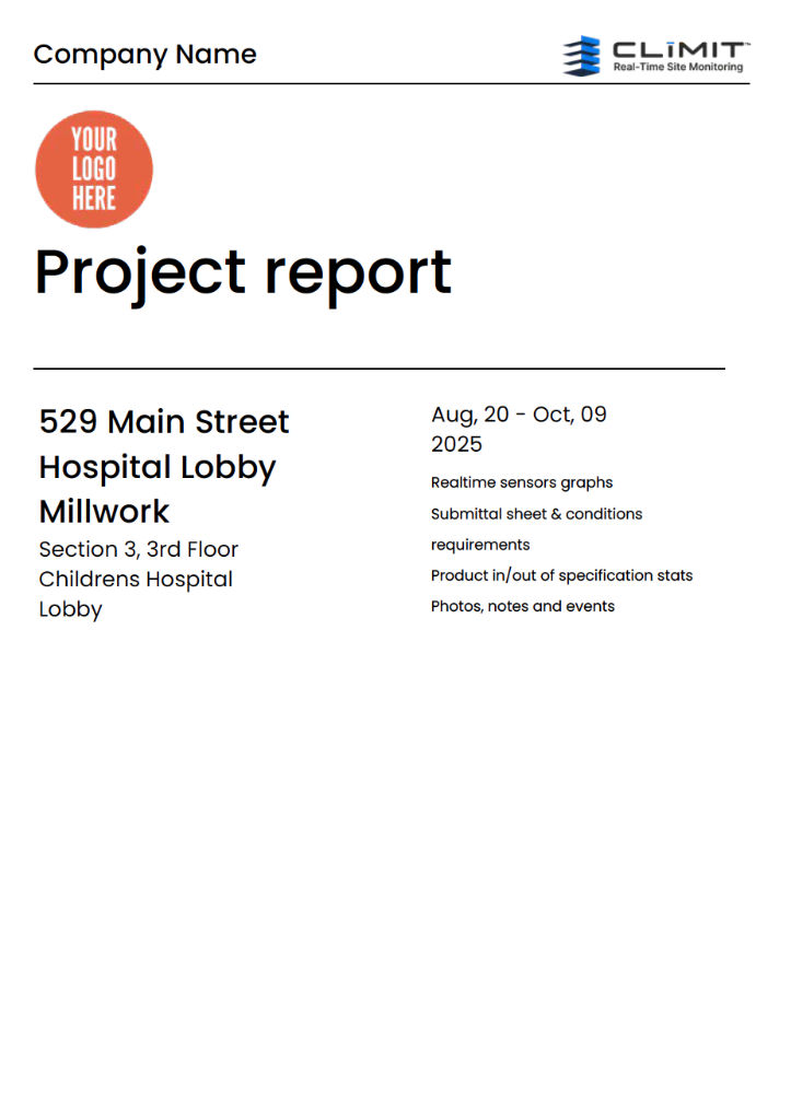 Example CLīMIT Project Report