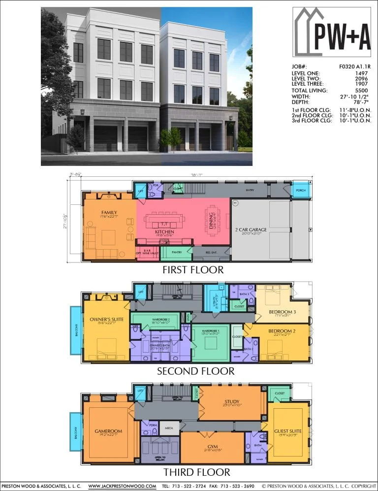 F0320 Luxury Villa plan sheet