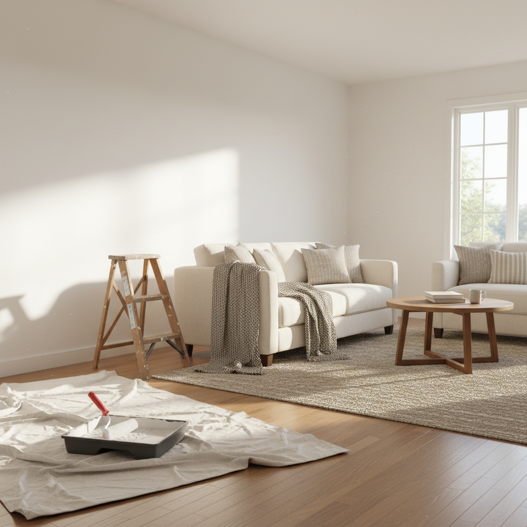 Beautifully painted modern interior