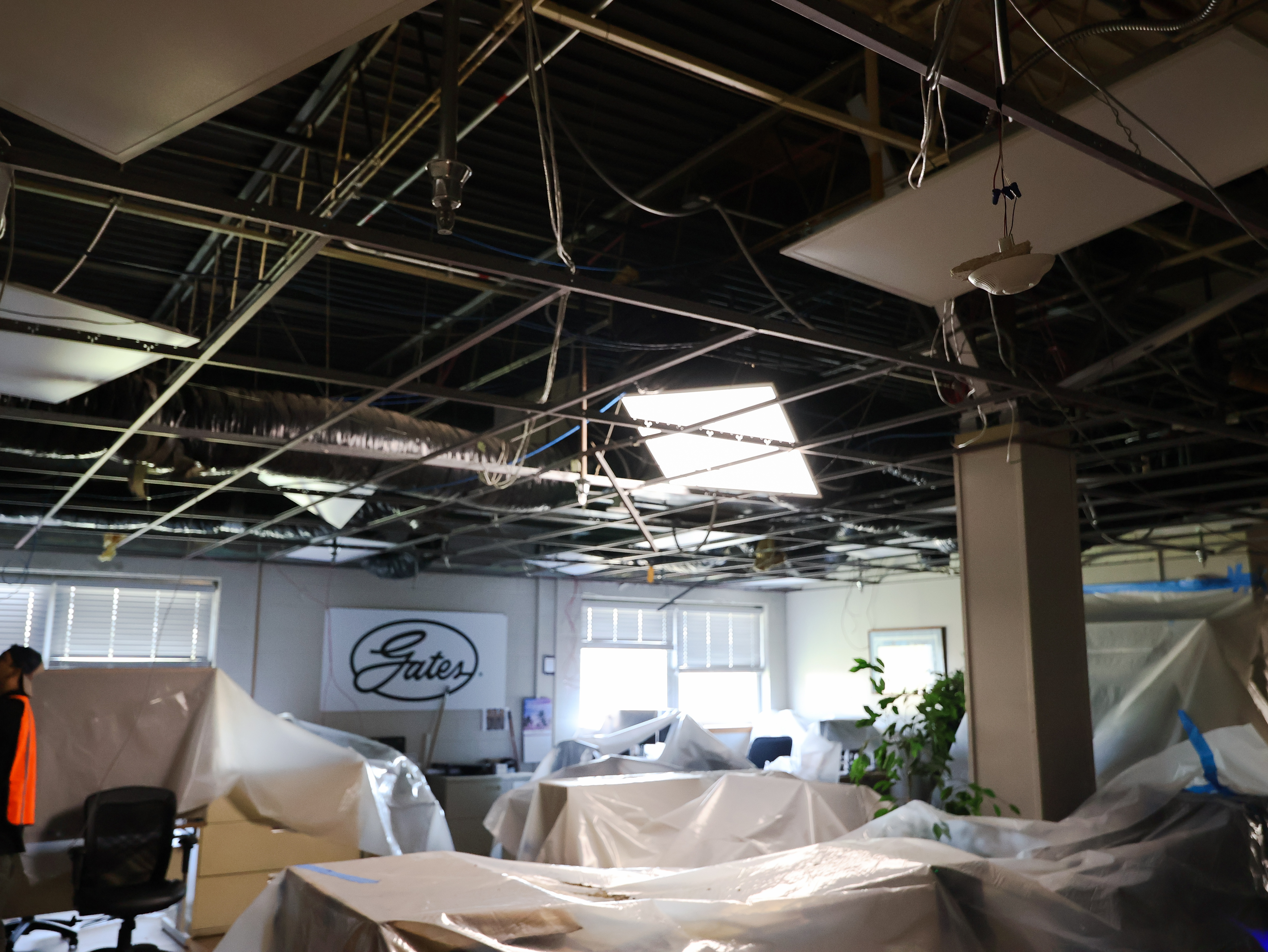 Commercial office renovation in progress