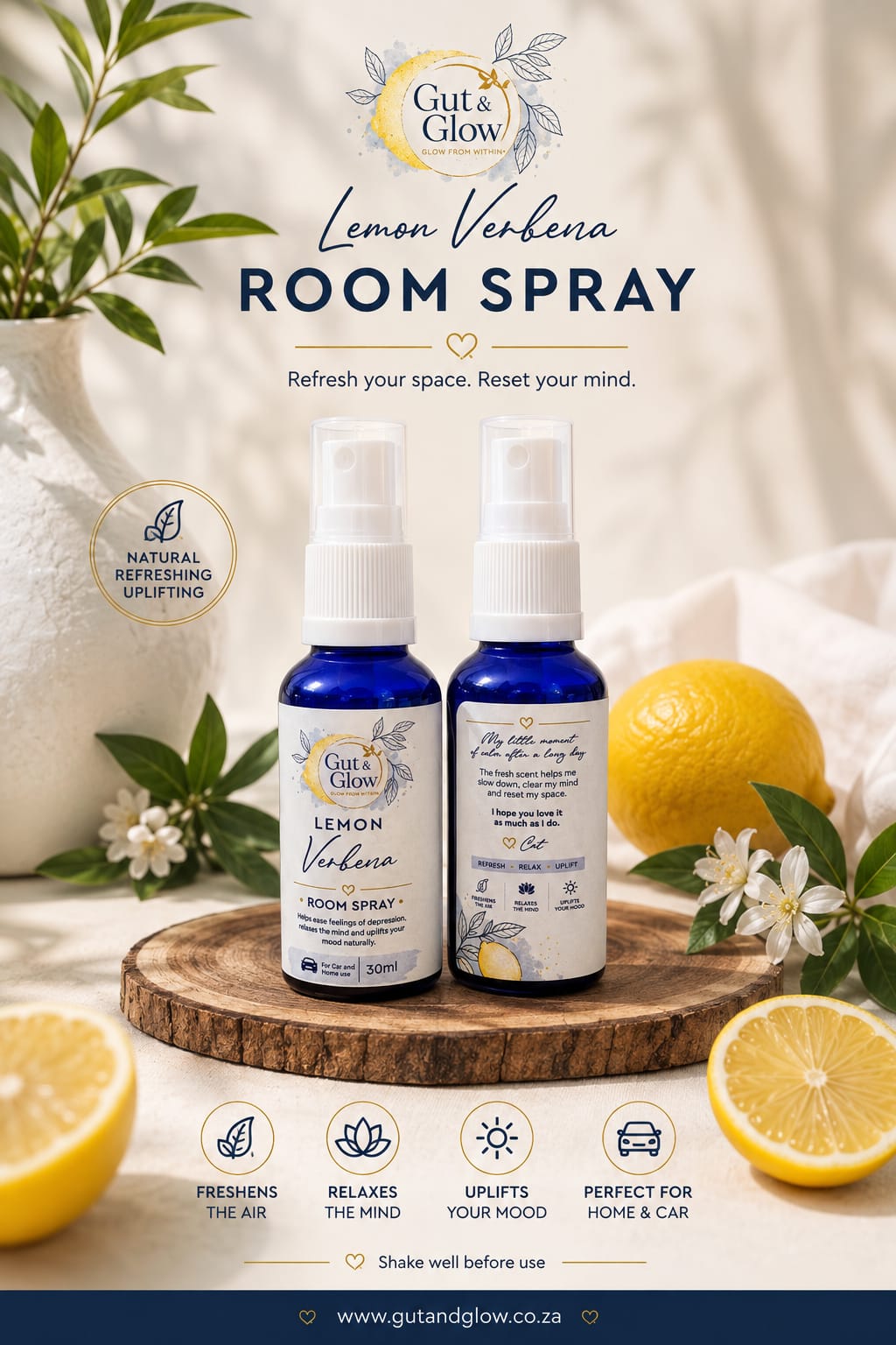 Lemon Verbena Room & Car Spray — 30ml