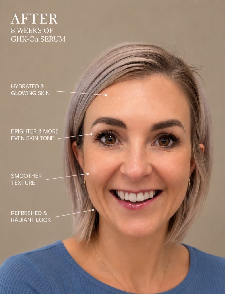 After 8 weeks of GHK-Cu Serum