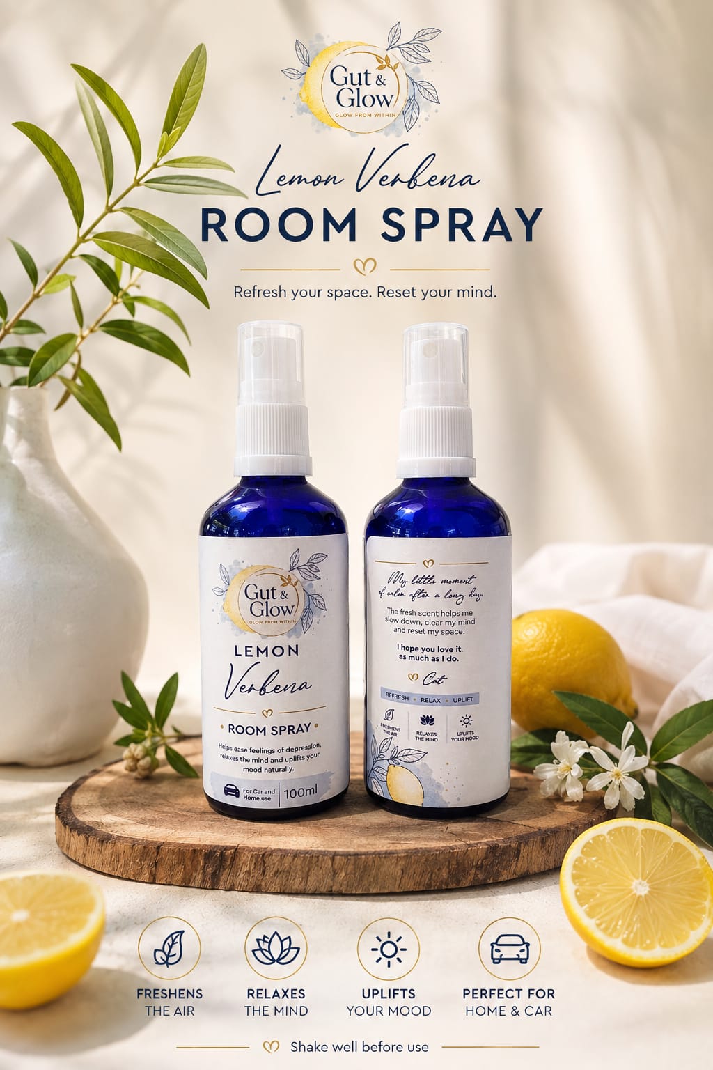 Lemon Verbena Room & Car Spray — 100ml