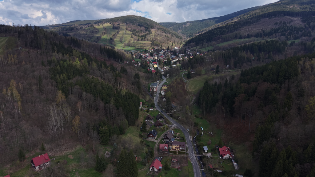 Krkonoše — pohled na Černou horu