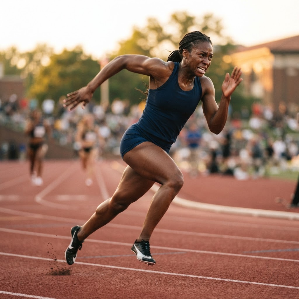 Athlete in motion
