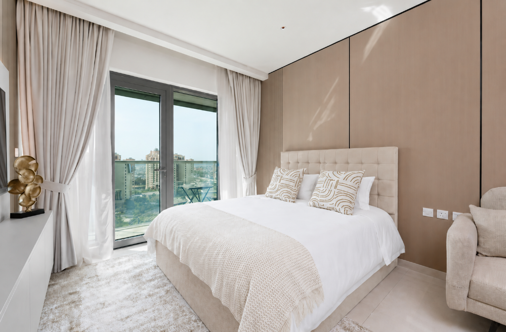 Studio Three - Bedroom with Balcony