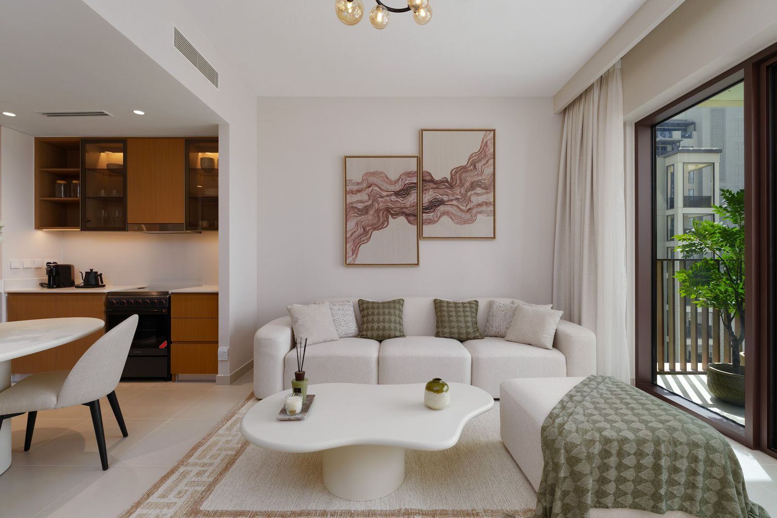 Living and dining area