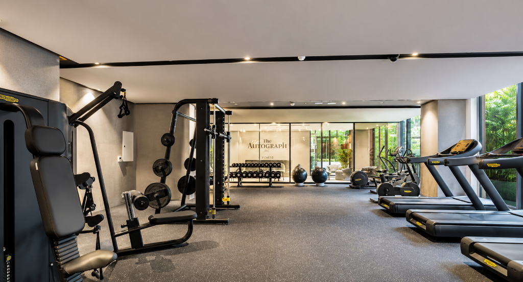 Rooftop fitness centre