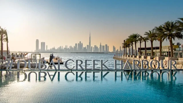Dubai Creek Harbour at sunrise