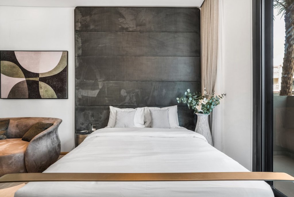 Bedroom with balcony