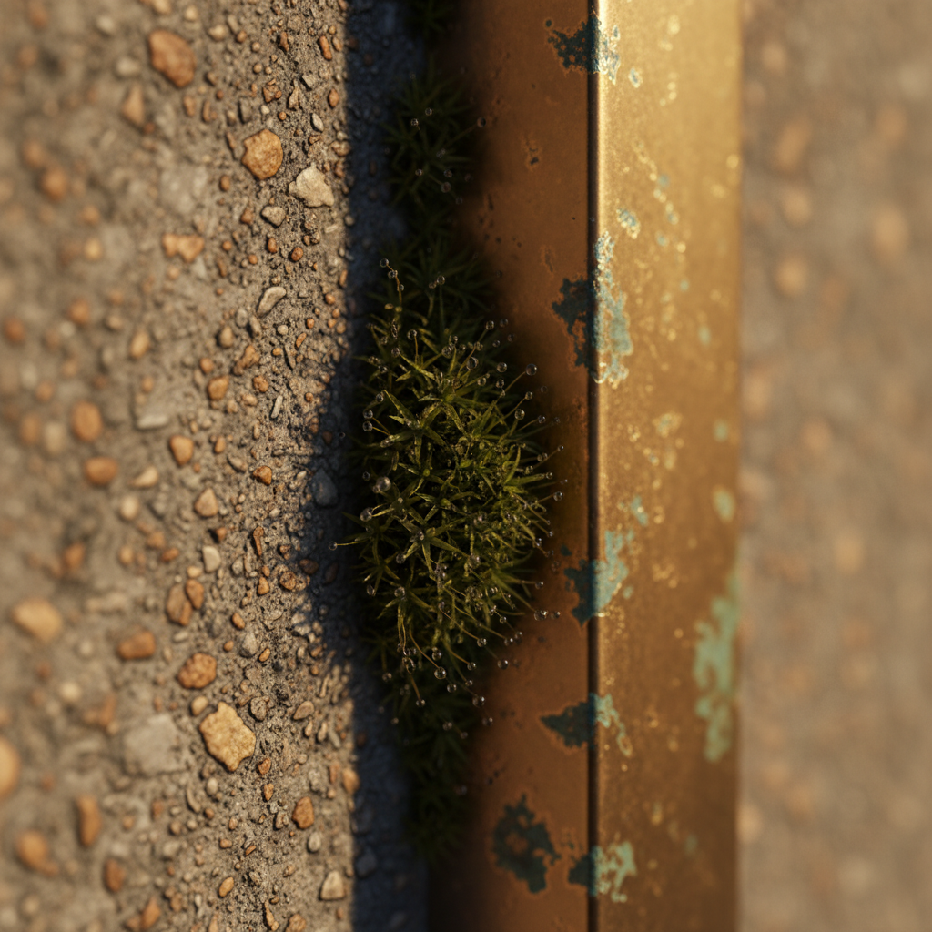 Moss on concrete — material study