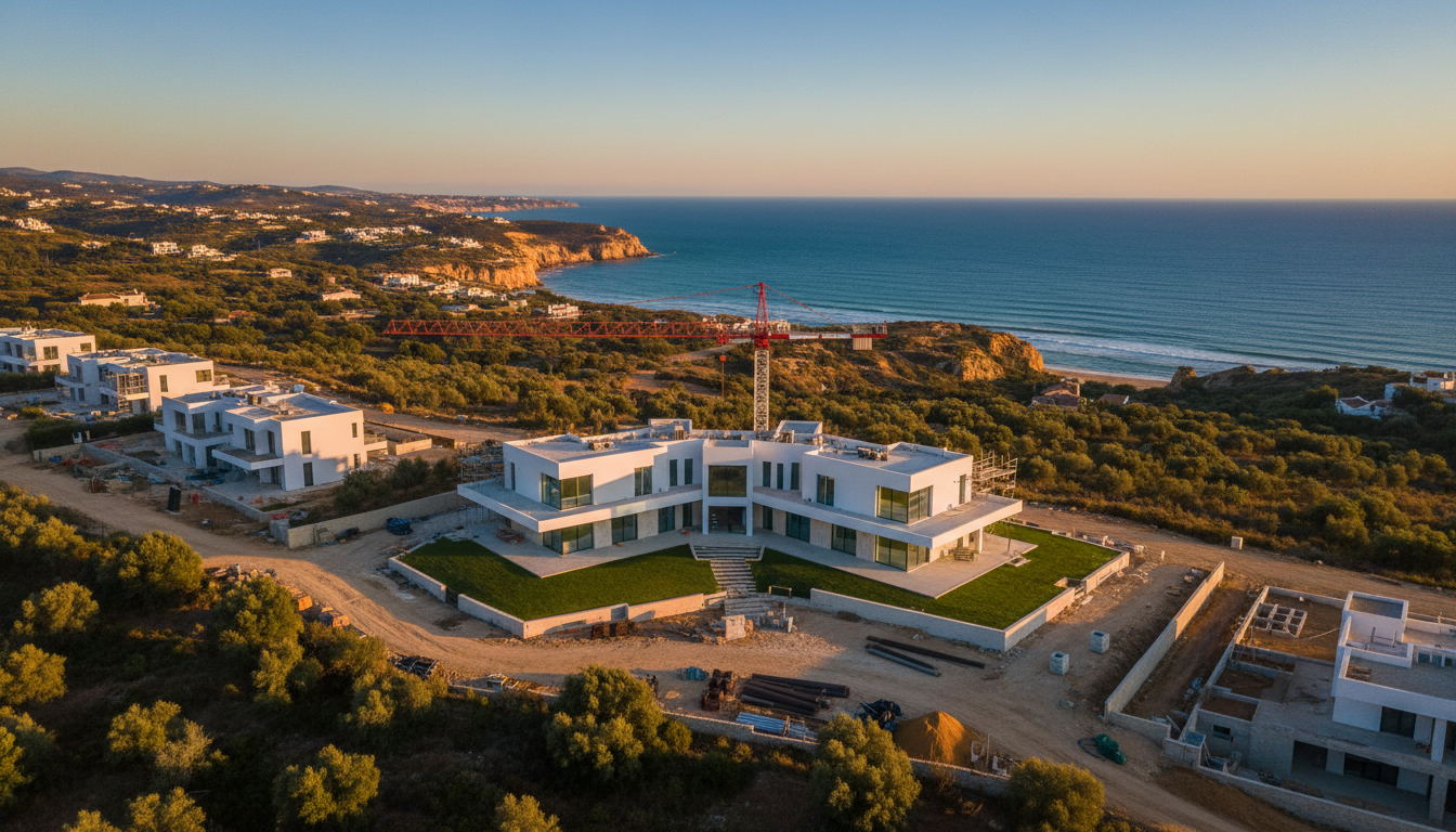 Construção de villa de luxo no Algarve