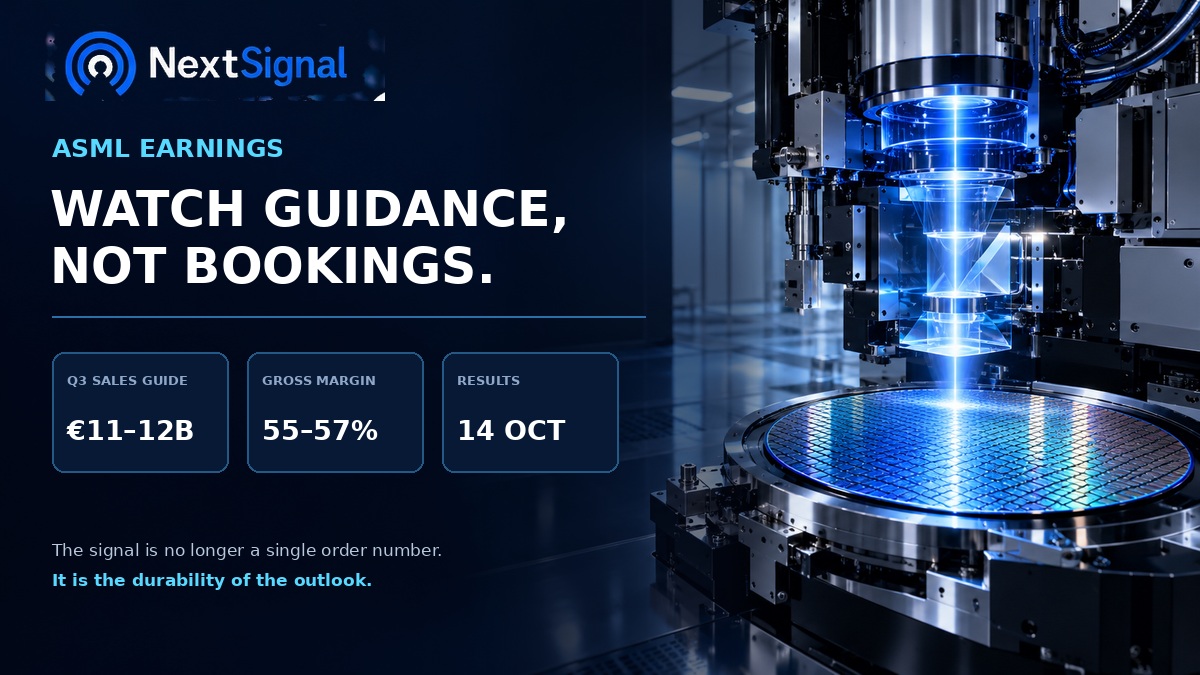 ASML-Lithografiesystem mit den Q3-Umsatz- und Margenzielen / ASML lithography system with Q3 sales and margin guidance