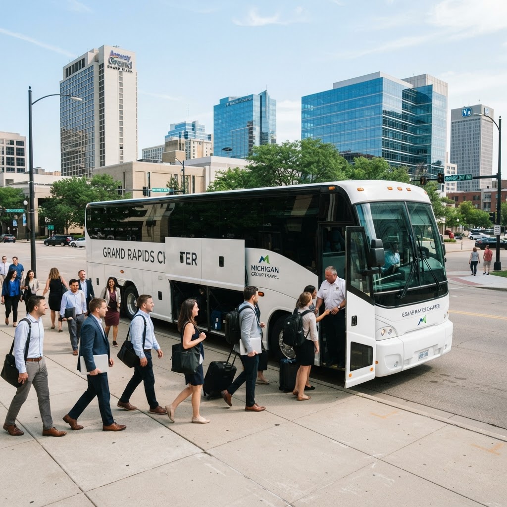 Coach Bus Grand Rapids Corporate Shuttles | Charter Bus Group Transportation