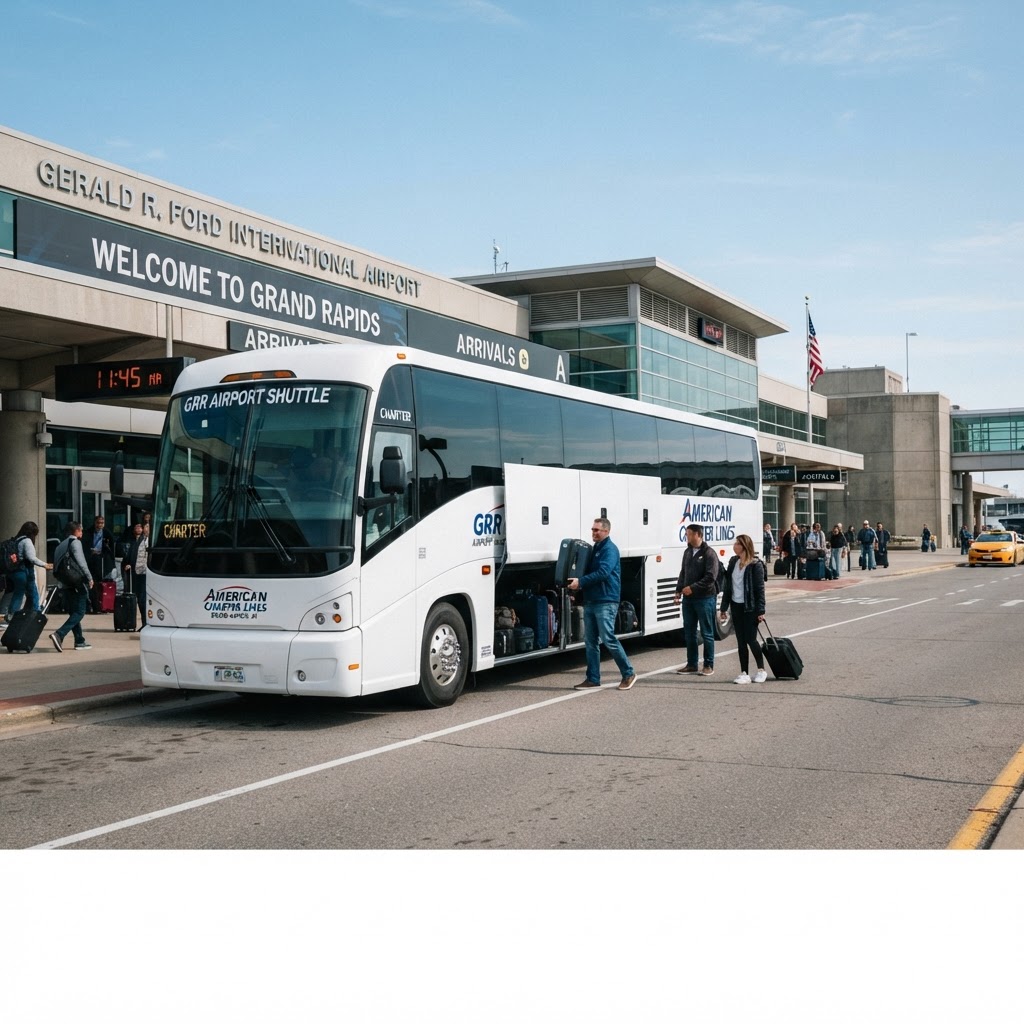 Charter Bus Grand Rapids Airport Transfers | GRR & DTW Coach Bus Shuttles