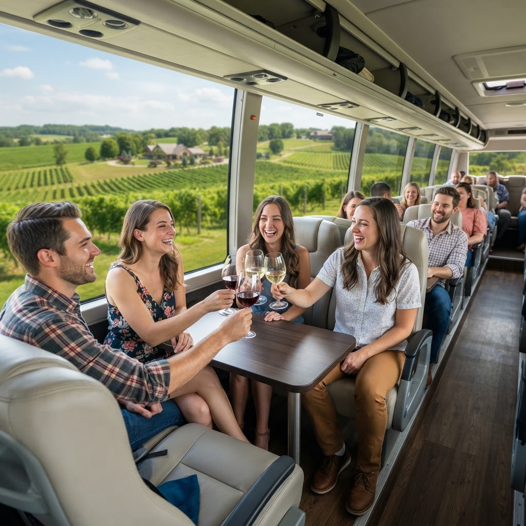 Charter Bus Grand Rapids Winery & Brewery Tours | Coach Bus Group Transportation