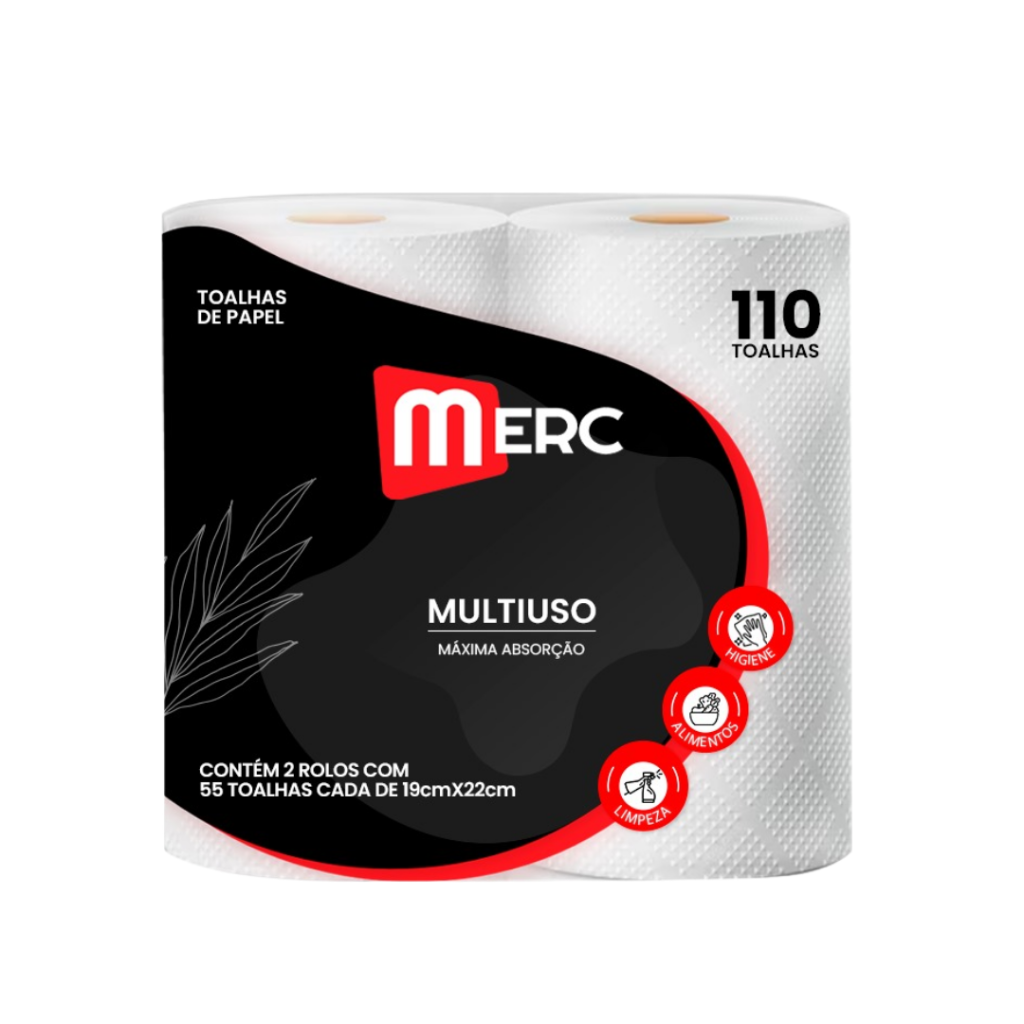Papel Toalha Multiuso MERC 110 Toalhas