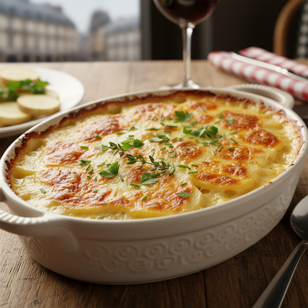 Gratinado de Batata com Queijo