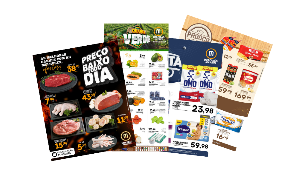 Jornais e panfletos do Mercadão