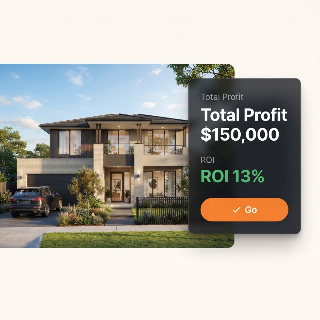 PVA turns an Australian property deal into a clear profit result, Total Profit $150,000, ROI 13%, Go