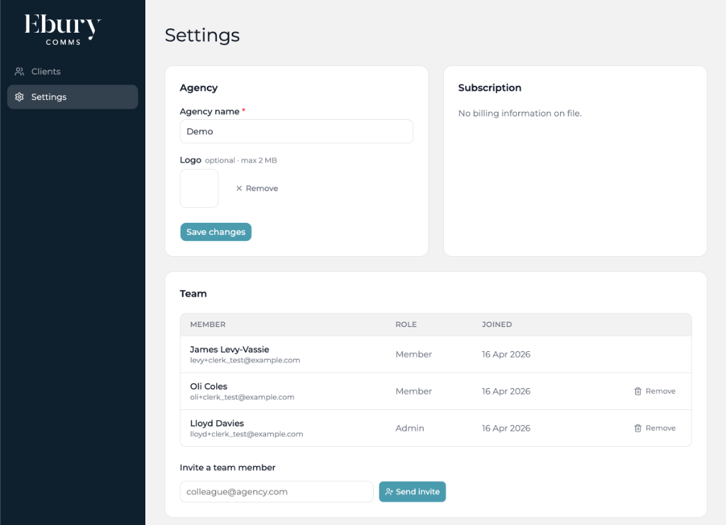 Brand your dashboard with logo and colours