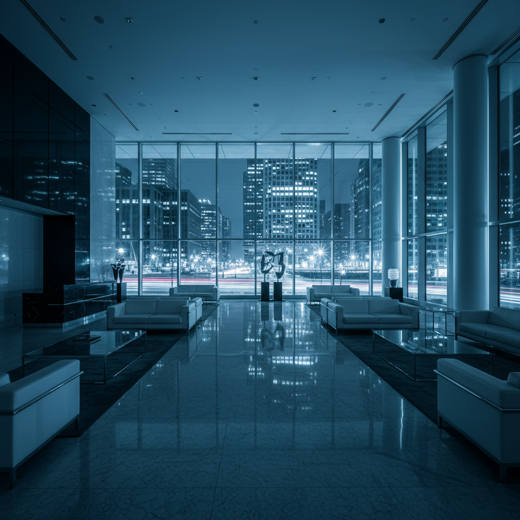 Professional commercial cleaning team