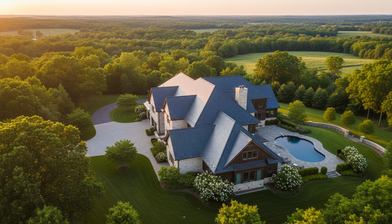 Beautiful home with premium roof installation