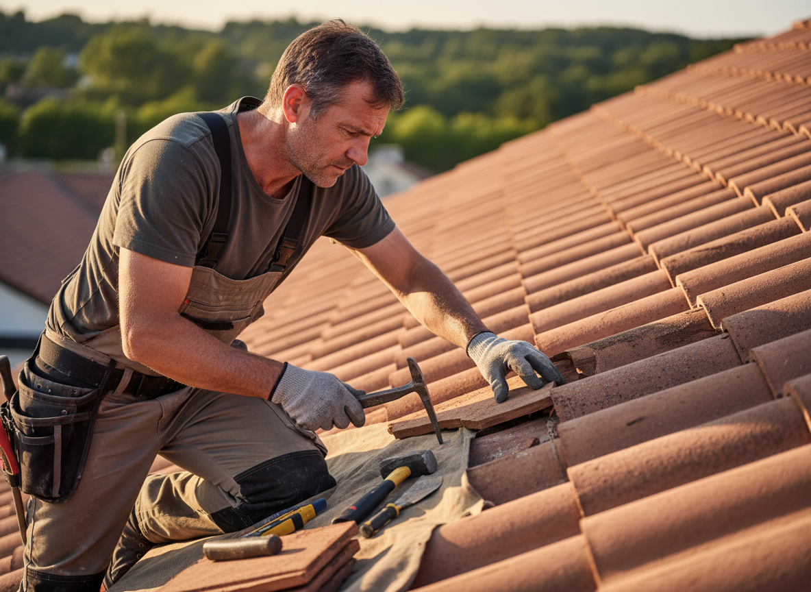Professional roof repair and inspection