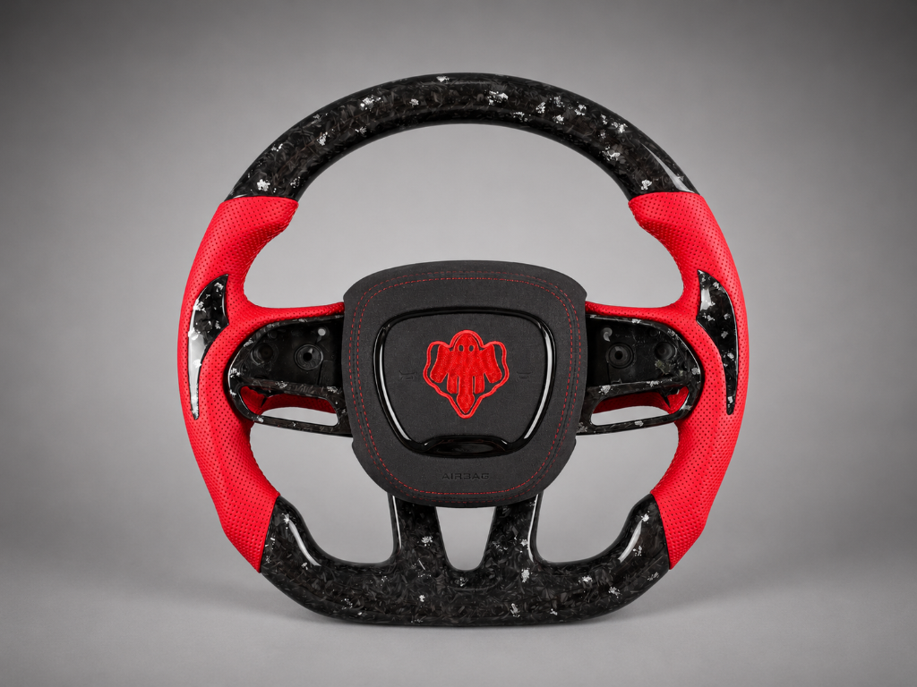 Dodge Durango — Forged Carbon + Red Leather + Custom Emblem