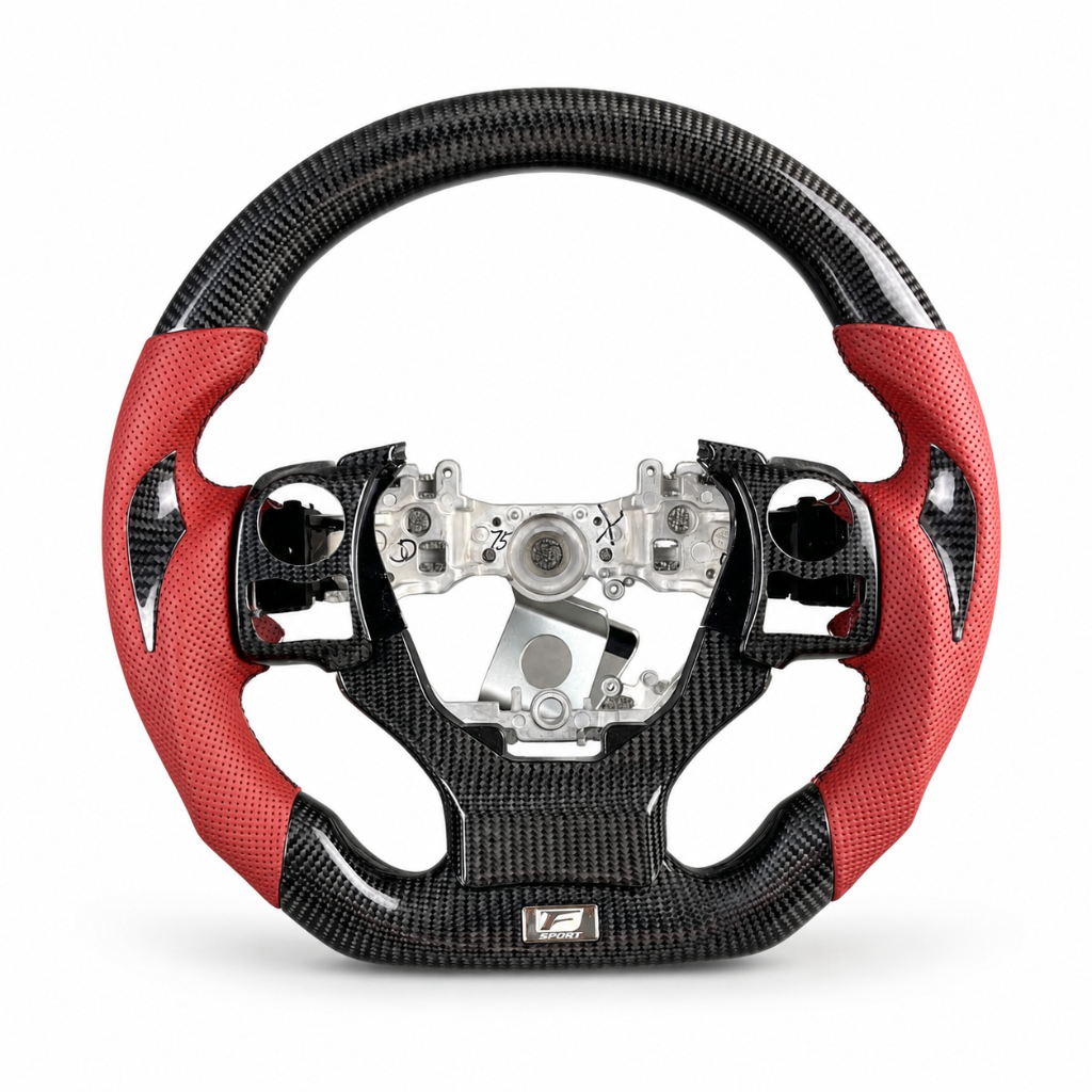 Lexus IS F Sport — Carbon + Red Leather Exposed Hub