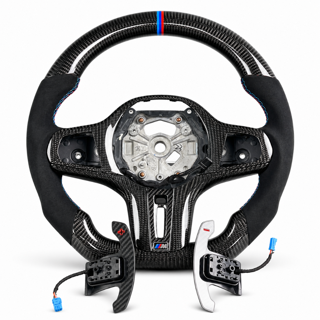 BMW M — Carbon + Alcantara + M Stripe + Paddle Shifters