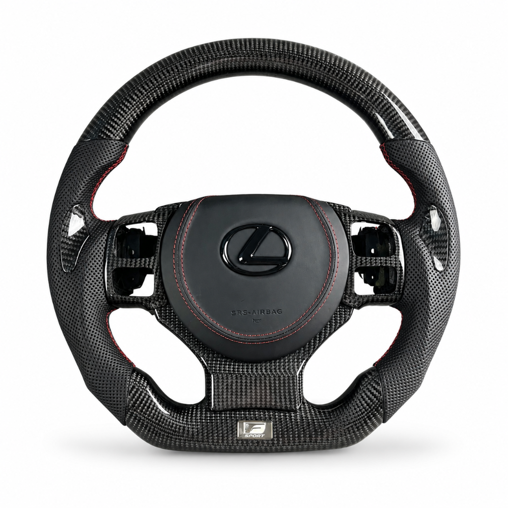 Lexus IS F Sport — Carbon + Black Perforated + Red Stitch