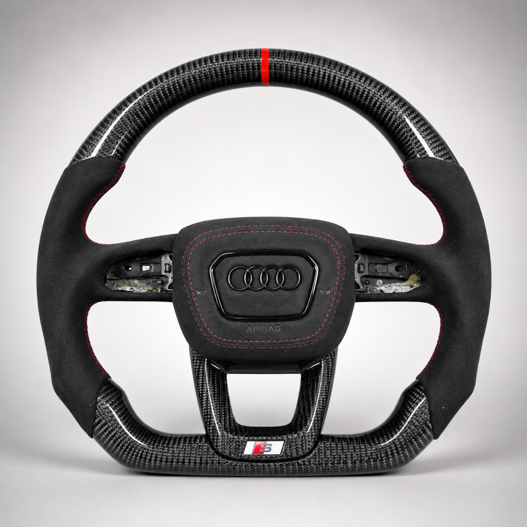 Audi S — Carbon + Alcantara + Red Stitch