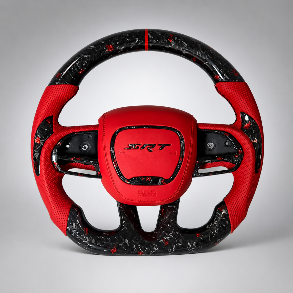 Dodge Charger SRT — Forged Carbon + Red Flake + Red Leather