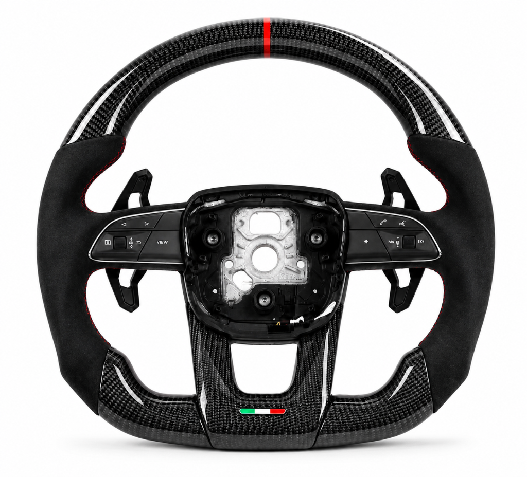 Lamborghini Huracán — Carbon Twill + Alcantara + Italian Stripe + Paddles