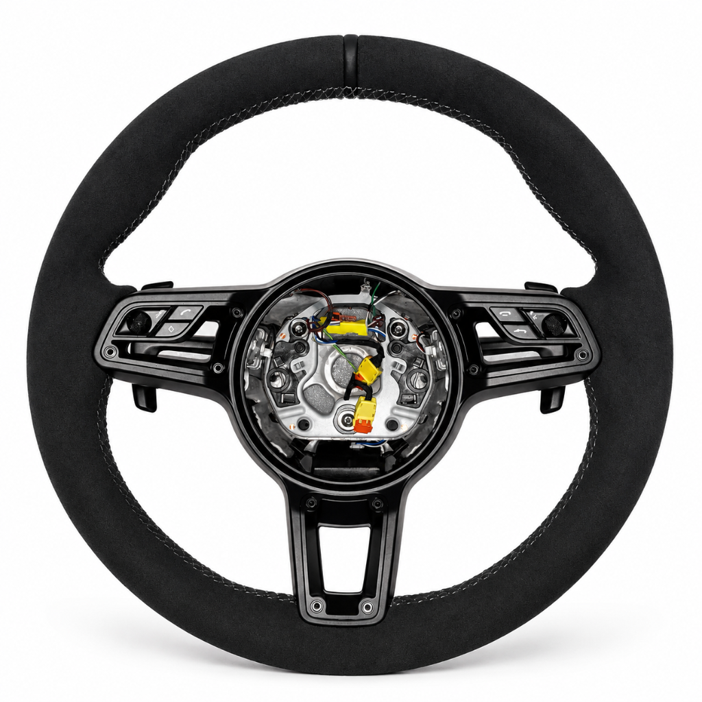 Porsche — Full Alcantara + Carbon Spokes