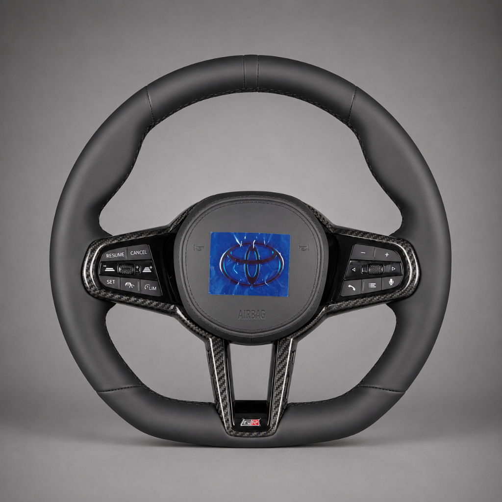 Toyota GR — 3K Twill Carbon + Smooth Leather + Custom Badge
