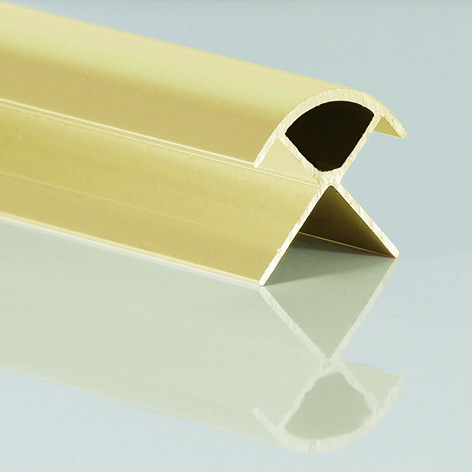 Brushed Brass External Corner