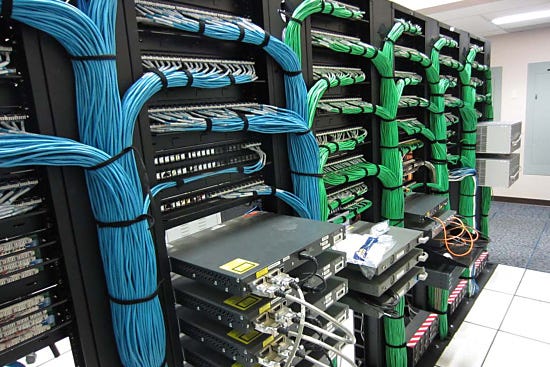 Structured Cabling installation in a hospitality environment